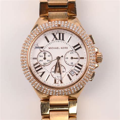 michael kors oversized ladies watches|michael kors camille pave watch.